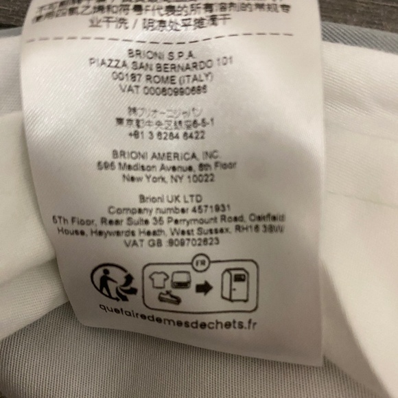 Brioni Grey Cotton Blend Pants Size 36 - Picture 12 of 12